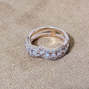 Pandora Sparkling Marquise Double Wishbone Ring